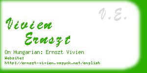vivien ernszt business card